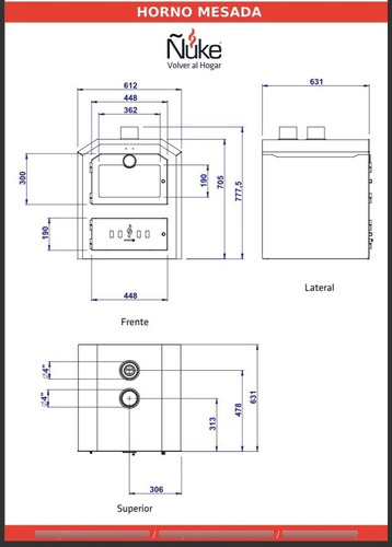 Imagen 8 de 10 de Horno A Leña - Ñuke 90 Cm