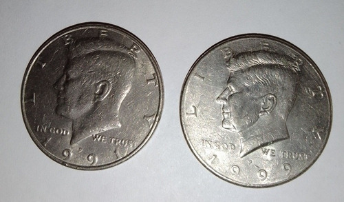 Dos Monedas Half Dólar 1991-1999