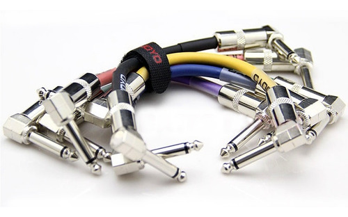 Imagen 4 de 4 de Pack 6 Patch Cables Joyo Para Pedales - 15cms