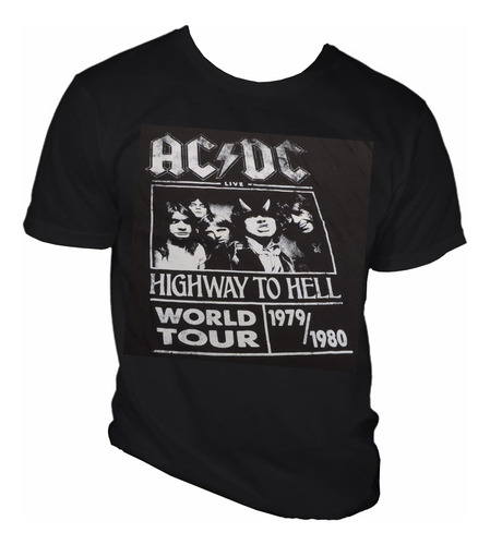 Playera En Oferta Ac/dc W Tour 79-80 Rock Bk