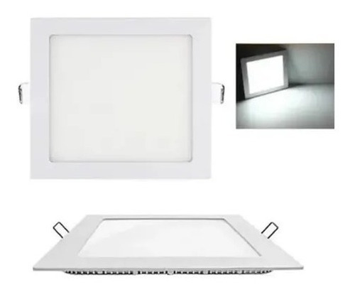 Panel Led 18w Incrustar Cuadrado Luz Blanca Ahorra Energía