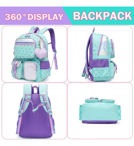 Mochila Escolar Linda Para Niñas De 8-10 Años, Estilosa