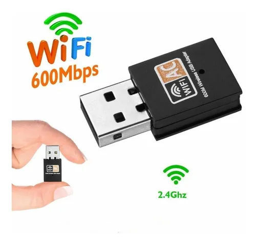 Adaptador Wifi Doble Banda 2.4 / 5 Ghz Usb 600 Mbps