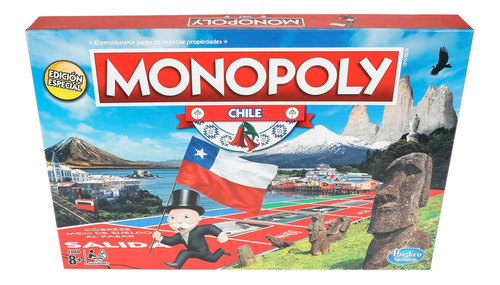 Imagen 1 de 4 de Juego de mesa Monopoly Chile Hasbro E1756