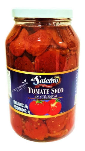 Tomate Seco Di Salerno Premium P/ Pizza Lanche Salada Canapé