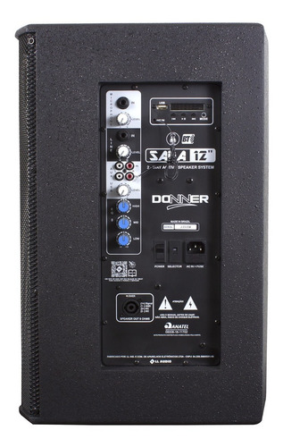 Kit Saga 12 Ativa Passiva 380w Mesa De Som Microfone S/ Fio