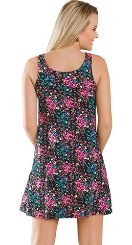 Imagem 7 de 9 de Vestido Feminino Curto Soltinho Com Bolsos Em Malha Algodão