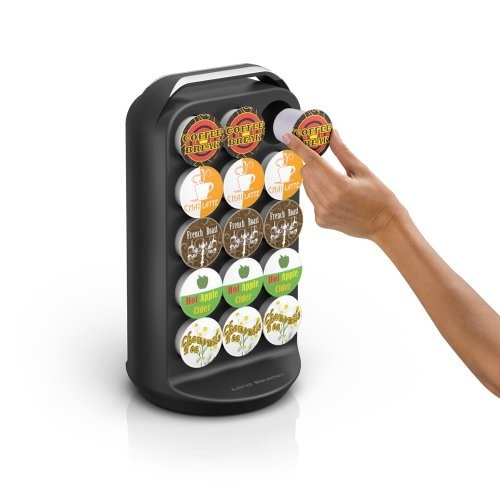 Mind Reader Crs02-blk Apollo Spinning Coffee Pod Carousel,