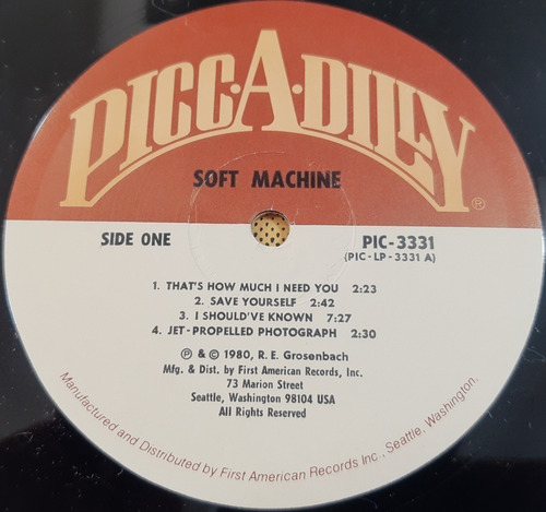 Soft Machine - Soft Machine Lp Usa Gong Robert Wyatt K Ayers (Usado)
