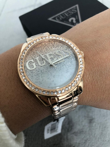 Relógio Guess W0987l3 Glitter Original Completo Com Caixa