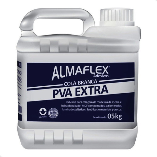 Cola Pva Extra P/ Madeira Mdf Compensados 5kg Almaflex