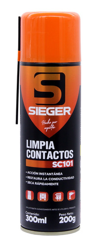 Limpia Contacto Eléctricos Y Electrónicos Sc101 300ml Sieger