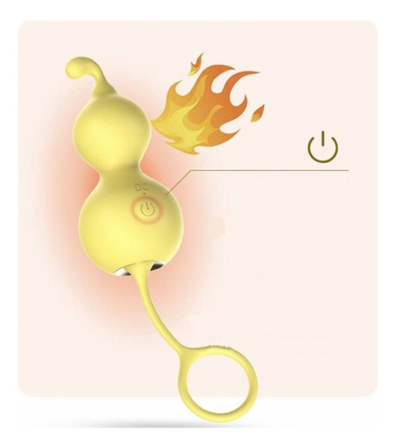 Bolas Kegel Lilo Con Vibración Térmicas - Recargables Color Amarillo