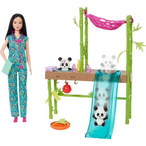 Barbie Sets Con Accesorios Y Pandas