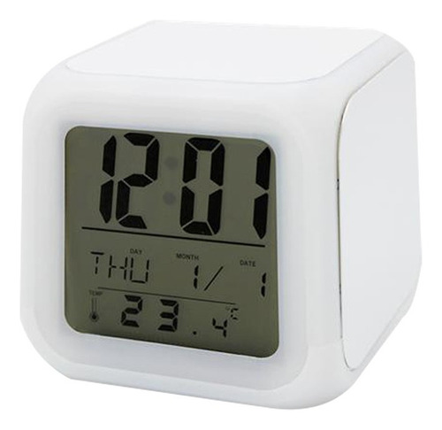 Reloj Despertador Con Luz Led Para Sublimación 