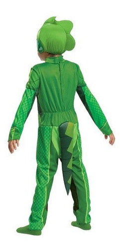 Disfraz Niño Pj Mask Geeko Talla 3-4 Heroes Pijamas