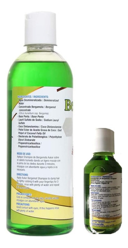 Conjunto De Shampoo E Óleo De Bergamota - Shampoo Aukar (500