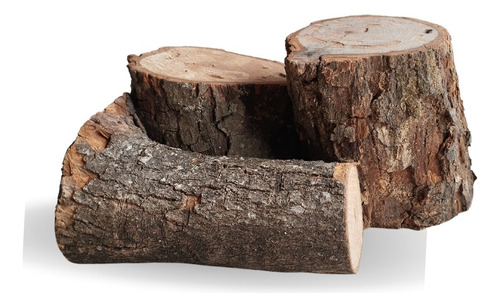 10kg Wood Chunks De Pecan + 5kg Chunks Laranjeira Churrasco