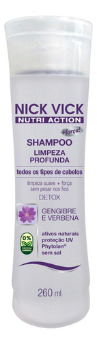 Shampoo Limpeza Profunda Nick Vick Nutri Action 260ml