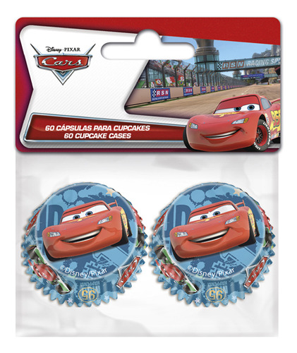 Capsulas Papel 0.5 X 3.5 Cms Cars 60 Unidades