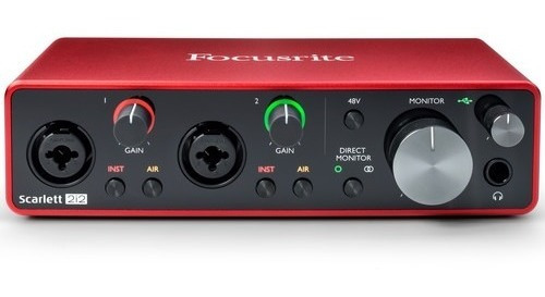Focusrite Scarlett 2i2 2x2 Usb Interfaz De Audio 3ra Gen