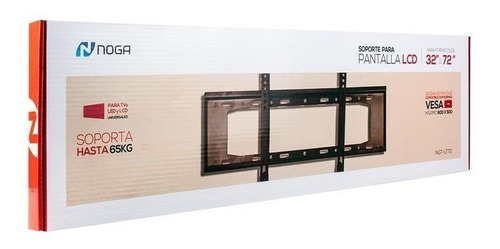 Imagen 2 de 2 de Soporte Noga NGT-LT70 de pared para TV/Monitor de 32" a 72" negro