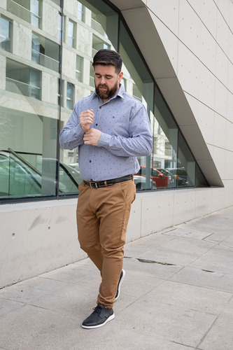 Pantalon Hombre Gabardina Elastizada Talles Especiales