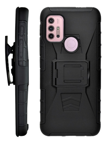 Imagen 2 de 10 de Funda Uso Rudo 3 En 1 Motorola Moto G10 G20 G30 G10 Power