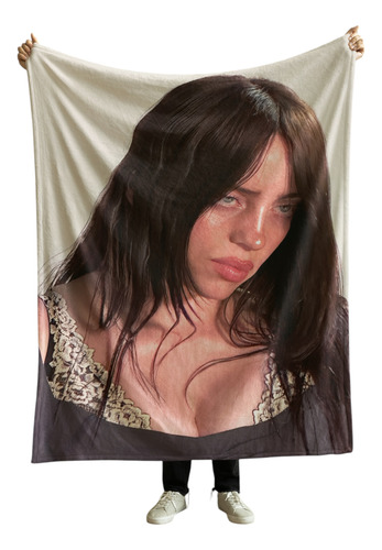 Cobija Frazada Manta Suave Yo Soy La Loca De Los Perros Billie Eilish Frazada Ligera 110x160cm
