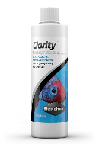 Clarity 250ml Seachem Aclarador Agua Acuario Peces Plantas