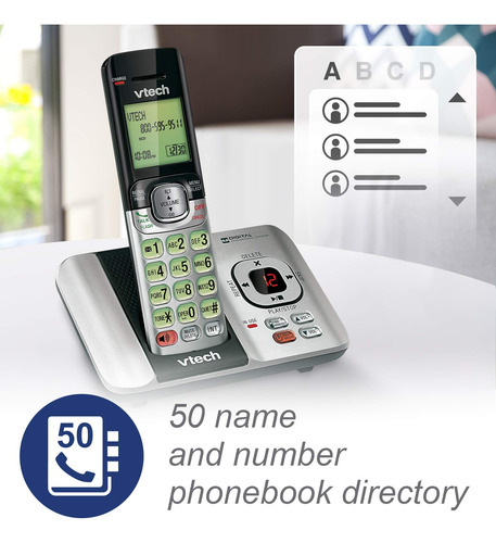 Teléfono Vtech Cs6529-4 Dect 6.0 Con Identificador De Llamad