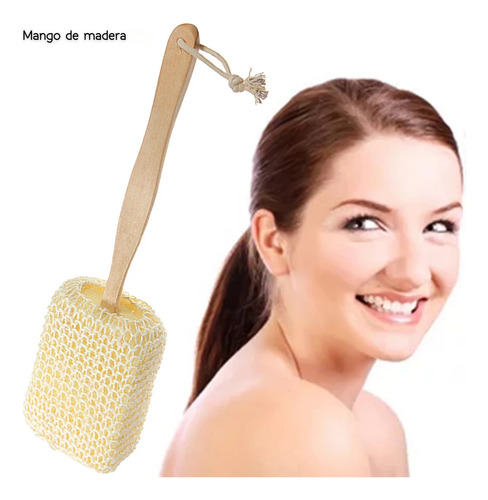 Cepillo Corporal Exfoliante De Baño Y Ducha De Mango Largo