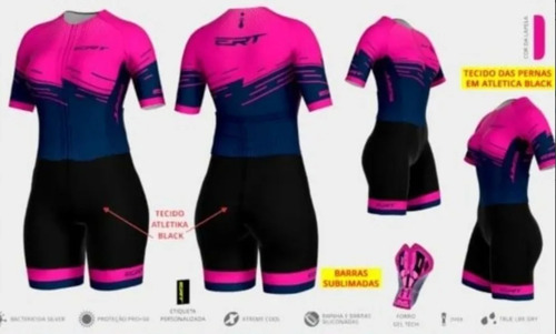 Imagem 3 de 6 de Macaquinho Ciclismo Ert New Elite Rubelita