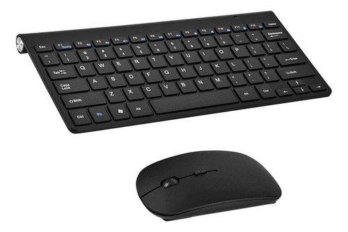 Kit Delgado De Teclado Y Mouse Inalámbricos De 2 4 Ghz Para