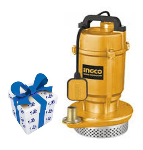 Bomba Para Agua Sucia Sumergible Ingco 3/4hp Spc5502 +regalo