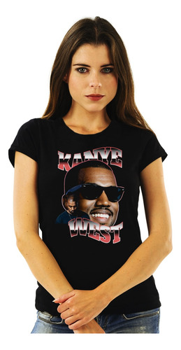 Polera Mujer Kanye West Face Smile Abominatron