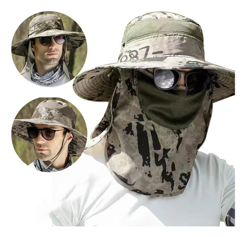 Gorro De Pesca Transpirable Con Protección Solar Unisex