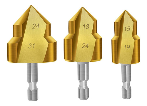 Ppr Lifting Stepped Drill Water Pipe 20mm 25mm 32mm 3 Peças