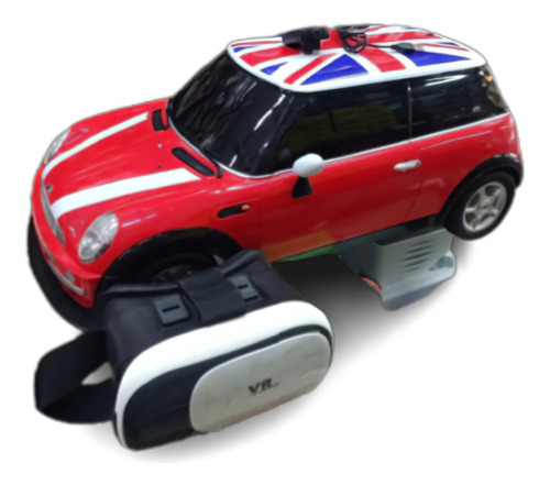 Rastar Rc Mini Cooper Bateria Recarg Camara Wifi Lentes 3d