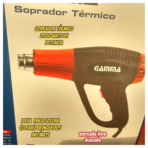 *soprador Térmico 2000 W P/consertar Soldar Colar Inflavéis