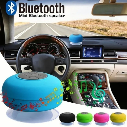 Alto-falante Bluetooth: cores de chuveiro Backwater sem usar as mãos, cor: azul