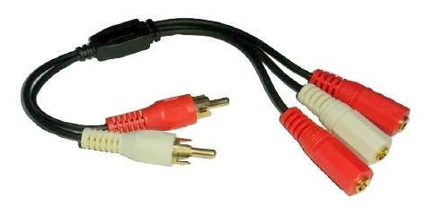 Cable 2 Plug Rca A 3 Jack 3.5mm Estereo Techman