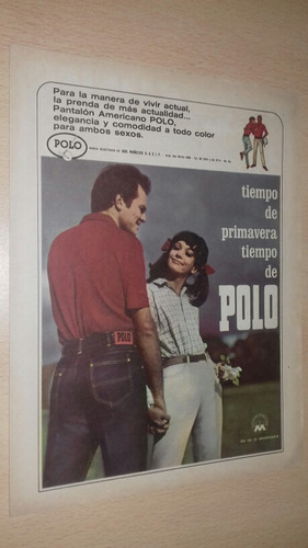 P346 Clipping Publicidad Jeans Vaqueros Polo Año 1967