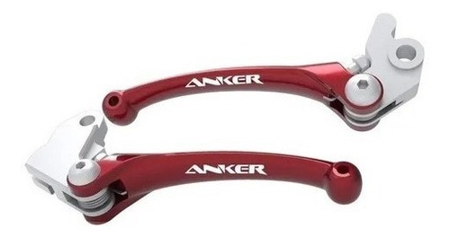 Manete Retrátil (par) - Crf 230 / Crf 250f Anker Vermelho