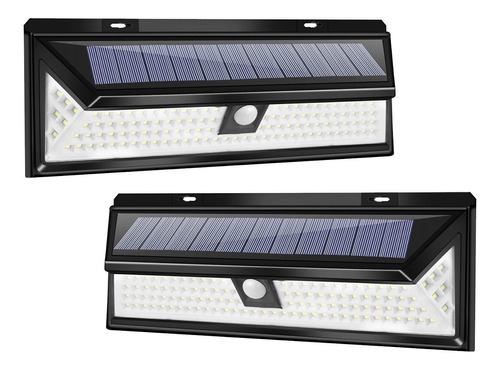 Reflector Led X2 Solar Sensor Movimiento 118 Led Resistente