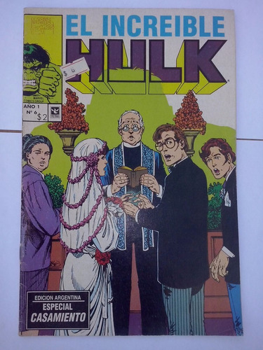 Comics  El Increible Hulk  N°6 Edic.argentina 1995