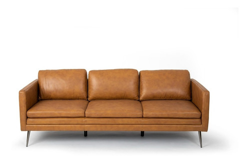 Sofa 3c Tesa Tan Cuero The Popular Design