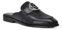 Comprar Mules Metedera Franco Cuadra Dama Piel Mantarraya Negro