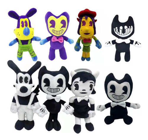 8pcs Juego De Suspenso Bendy And Ink Peluche