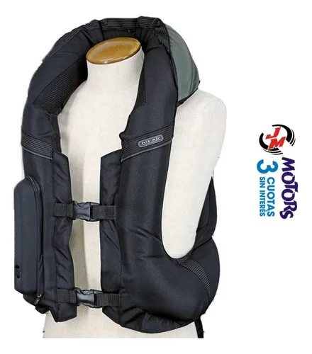 Jm Chaleco Moto Airbag Hit Air Mlv2 Negro Reflectivo Japon
